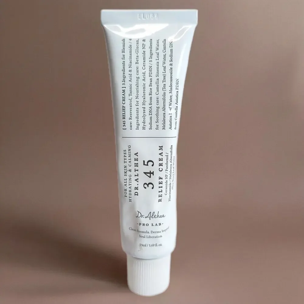 Dr. Althea 345 Relief Cream Daily Face Moisturizer 50ml 1.69 fl oz New Authentic